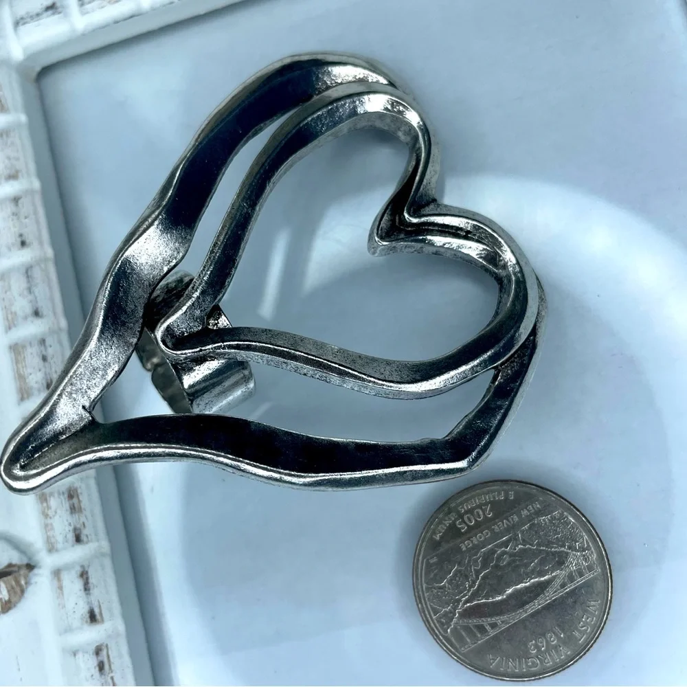 New ~ Heart Oversized Earrings